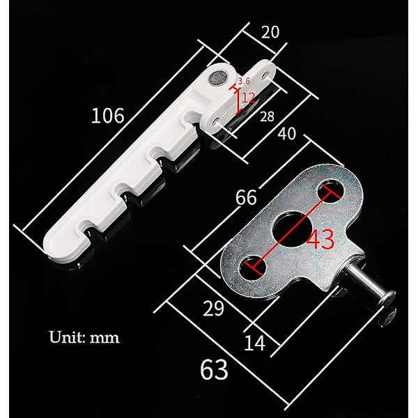 Fönsterbegränsare för fönster, barnsäkerhetsspärr, klämskyddsfunktion, fönsterventilationsbegränsare, utåtgående öppning för UPVC-fönster, trä och aluminium
