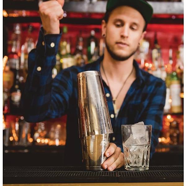 Cocktail Shaker, Rustfrit Stål, Spejlfinish, Professionel
