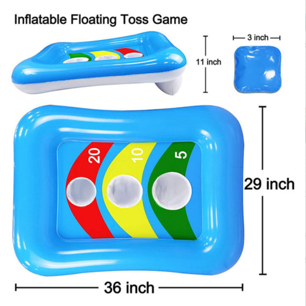 1 pc pvc inflatable water floating row sandbag throwing