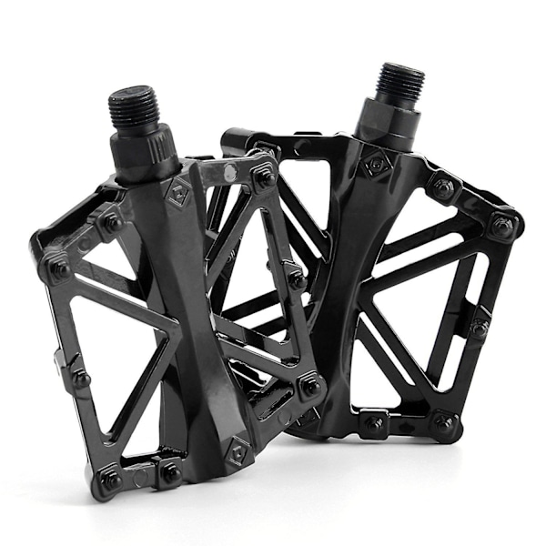 Pdaler til flade pedaler, nye holdbare skridsikre flade pedaler i aluminium, hybride flade pedaler til landevejscykler til 9/16 tommer