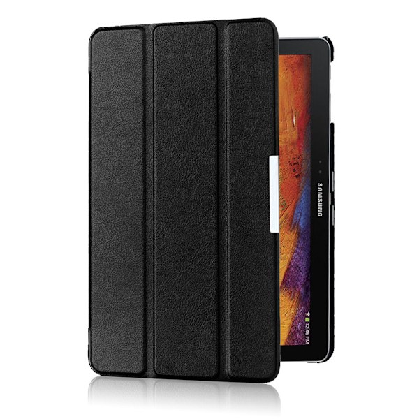 (Sort) til Samsung Note 10.1 2014 edition Læder Etui -