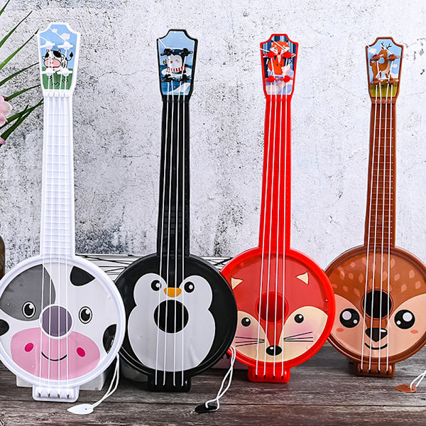 Barnleksaksgitarr, Mini Ukulele för Småbarn med 4 Strängar Håll