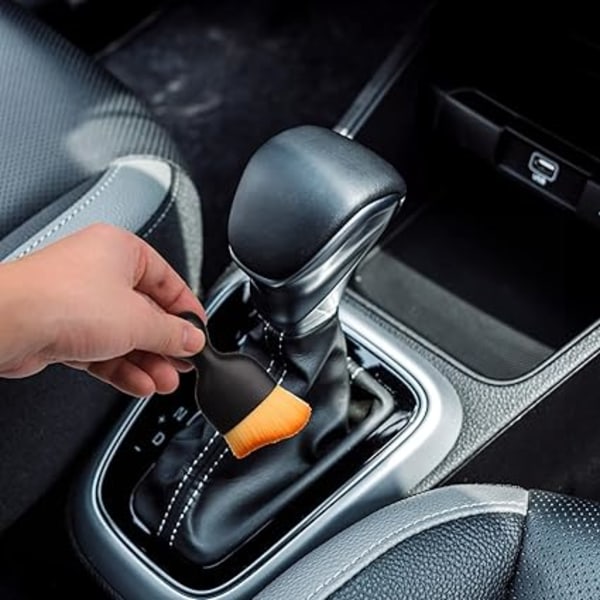 2 kpl auton harja auton sisätilan puhdistustyökalu kojelaudan puhdistaja