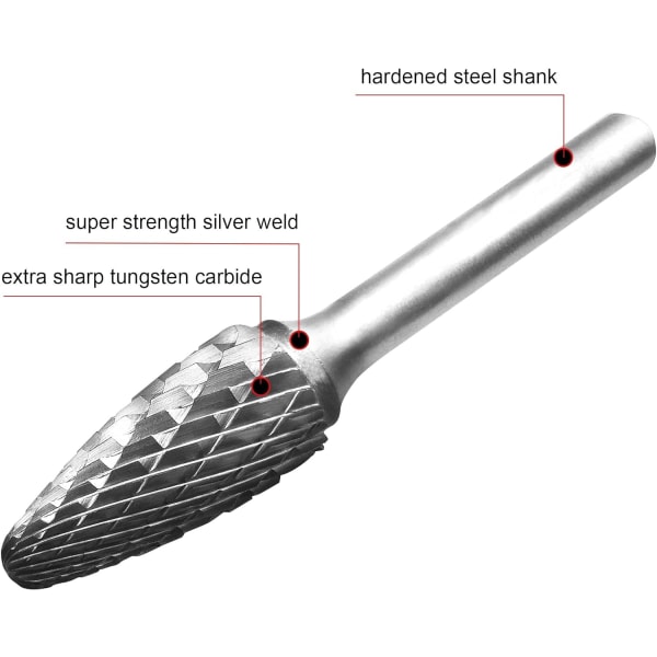 Kulehode tre tungsten roterende fil for formfres