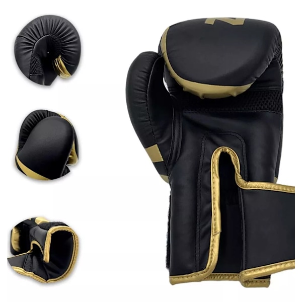 Boksehandsker til kickboxing, velcro-strop, 10 - 12 oz