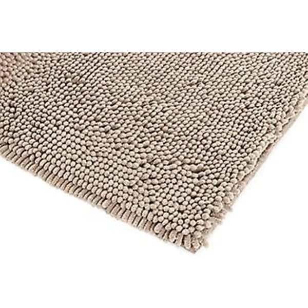 Antidérapant Basics Tapis de bain en microfibre à poils longs, 0,33 x 0,5 m, Beige