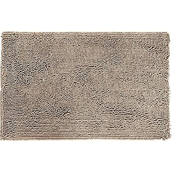 Basics - Kylpyhuoneen matto, liukumaton, pitkäkarvainen mikrokuitu, 0,33 x 0,5 m, beige