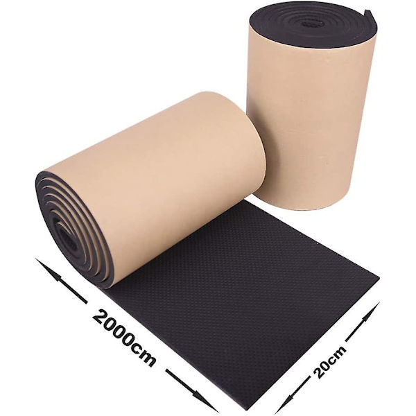 Självhäftande garageväggsskydd 2 rullar 200 cm x 20 cm x 4 mm för garageväggar för att skydda dörr och bilstötfångare