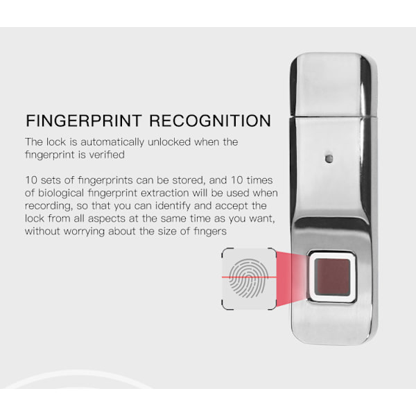 1 stk. Fingeraftryk krypteret USB-drev, computerdata, forretning