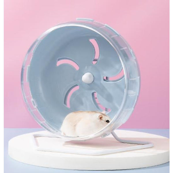 Blå 18 cm genomskinligt löphjul för hamster i plast, träningshjul för små husdjur, leksak för löpning, råtta, lek för små hamstrar, babyråttor, gerbiler, dvärghamstrar