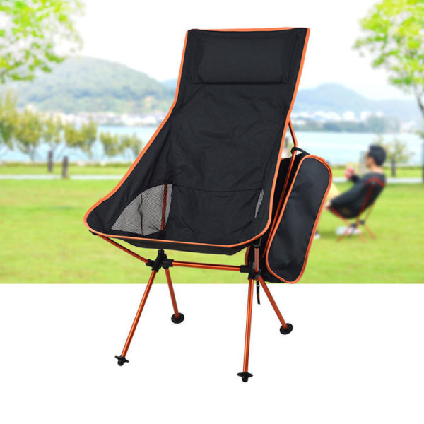 Fällbar campingstol med bärväska för utomhusryggsäckar