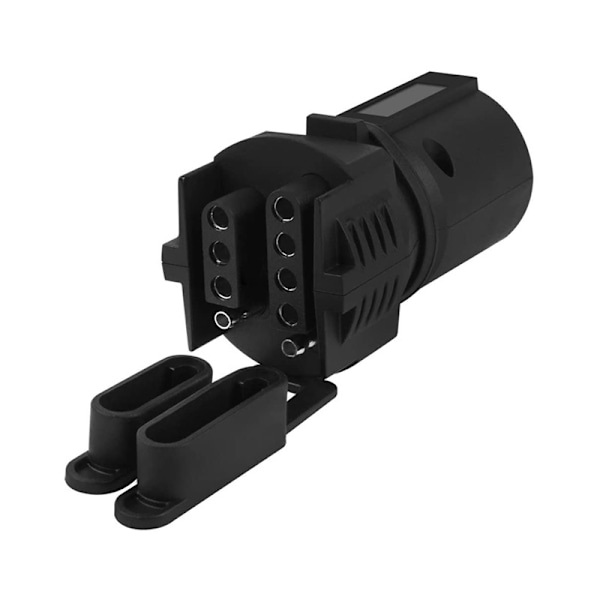 7-pins rund til 4-pins 5-pins flatstiftadapter for tilhenger, bobil, båt