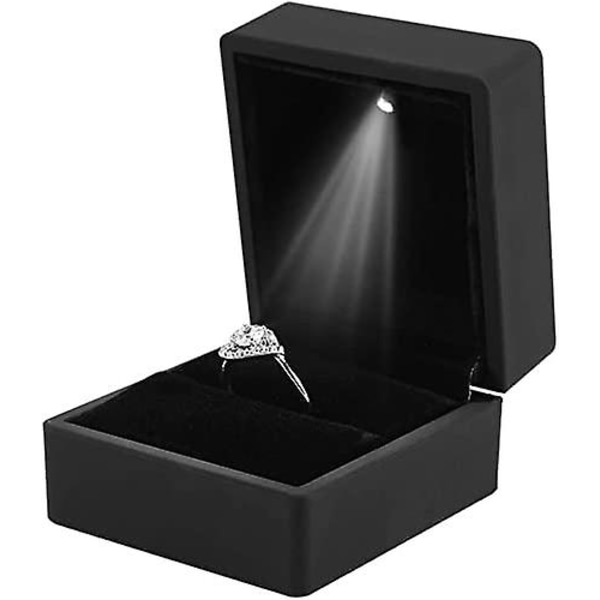 Korurasia LED-valolla, kaulakoru, rannekoru, sormukset, riipus, säilytyskotelo avioliittoehdotusta, kihlauksen, ystävänpäivän lahjoja, syntymäpäiviä, koruja varten