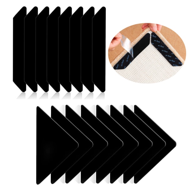 Anti-halk klistermärken för mattor trapetsformad triangel mattfästning