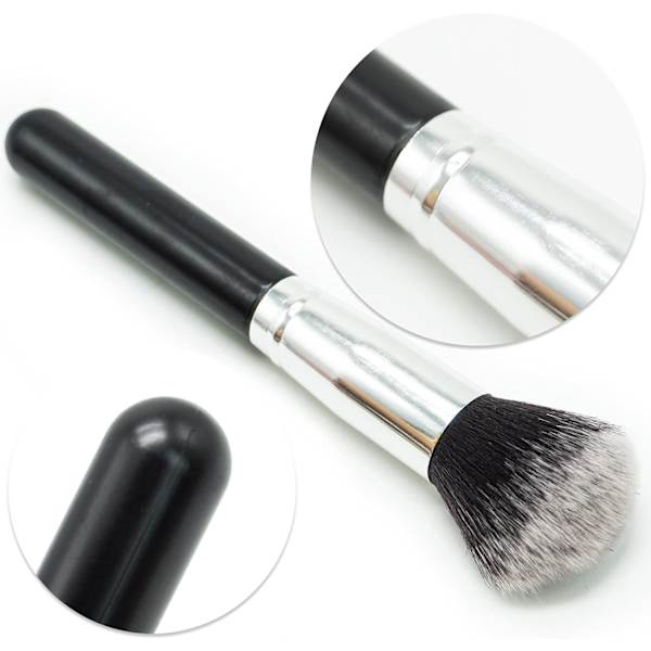 Makeupborste Foundationborste, Platt Kabukiborste Blender,