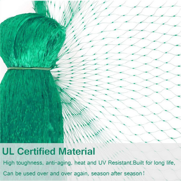 1 stk 2*5M Fuglenett Hjorte Gjerde Damnett Grønn Fugl