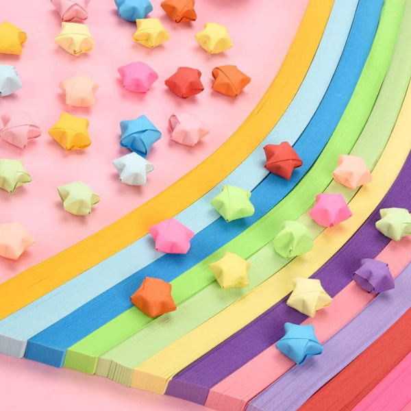 27 Väriä 2700 Arkkia Tähti Origami Väri Kiinteä Sarja Origami Tähti