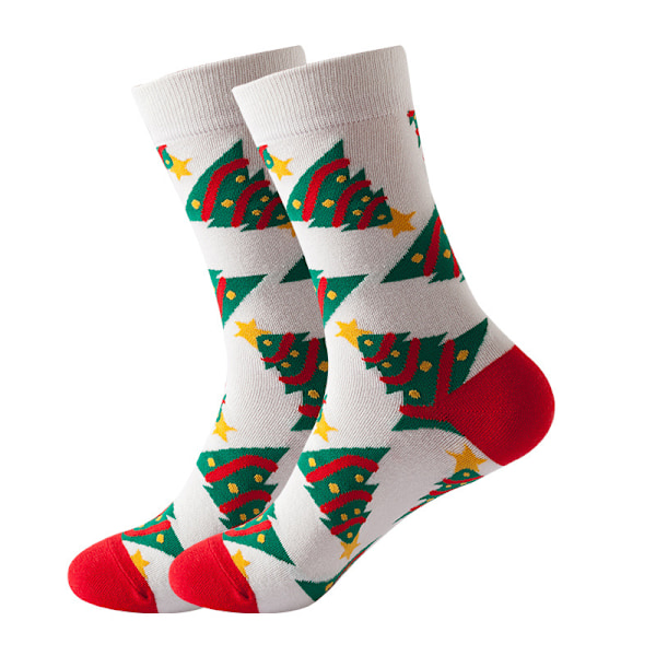 Pairs Dam Gingerbread Man Julstrumpor, Flickor Julgransstrumpor, Storlek 37-44