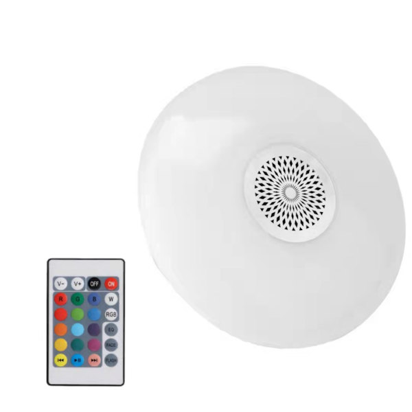 1 stk LED Bluetooth Musik Frisbee Lys - Intelligent Fjernbetjening