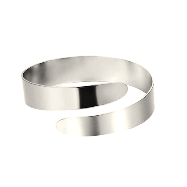 Sett med 6 enkle spiral øvre armbånd justerbare mansjettarmbånd arm