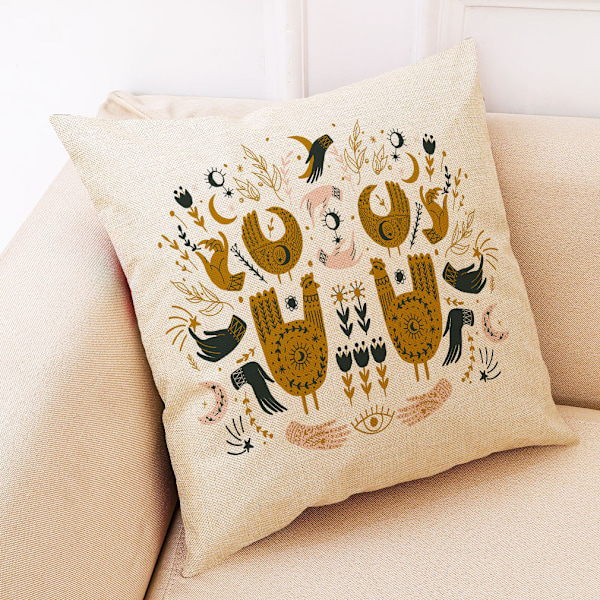 4 stk. Juledekorative putetrekk, 45x45 cm fløyel putetrekk med glidelås putetrekk for sovesofa bil hjem, Hv
