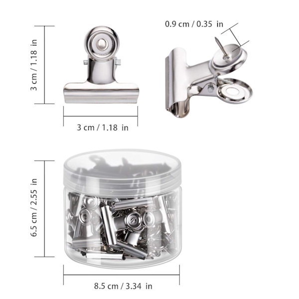 Tip Clip Heavy Duty Klips med Spids Kreativ Papirklips med Snap