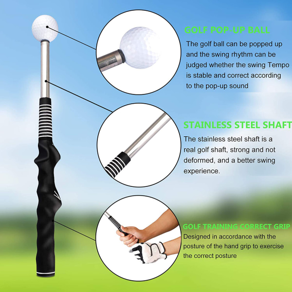 1pc Golf Telescopic Swing Swing Drill Warm-up Waist Swing