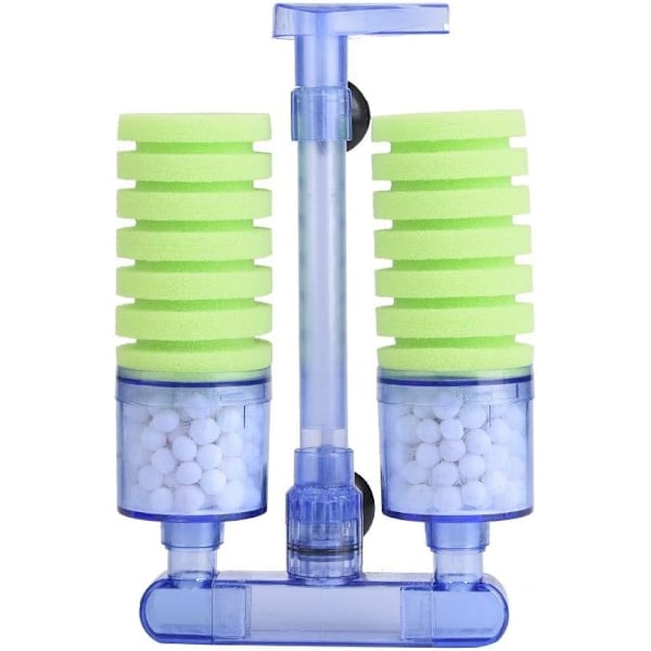 1 stk. Akvariefilter Luftpumpe Svamp Biokjemisk Oksygenpumpe