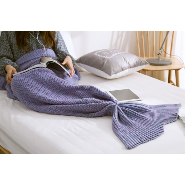 Mermaid Blanket Wool Blanket Fin Blanket Bedspread Knitted Blank