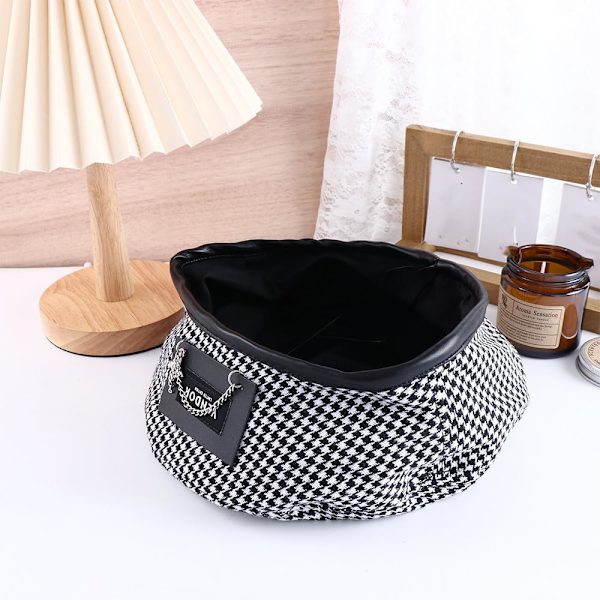 Strikket fransk beret for kvinner