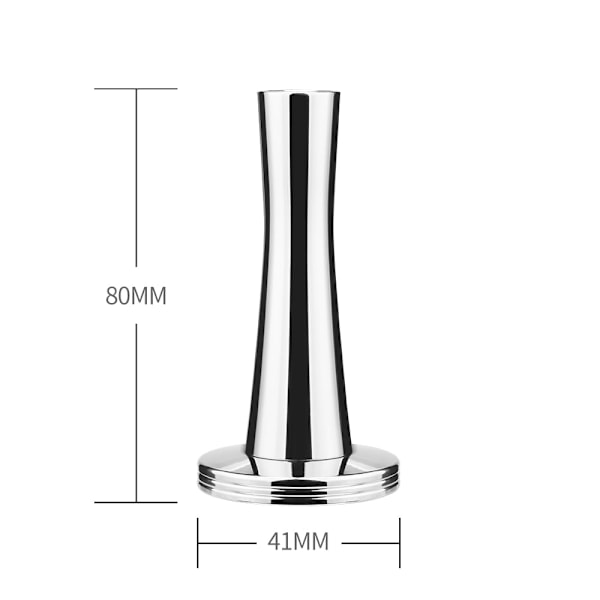 41MM Diameter Espresso Kaffe Tamper Rustfrit Stål Kaffepulver Hammer Fyldeværktøj Kaffekapsel Presning