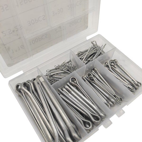 230 stk. Sortiment av splintpinner 1,6-50mm