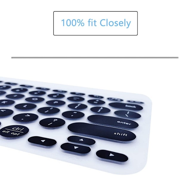 Logitech k380 tangentbordsskydd original full täckning tyst silikon