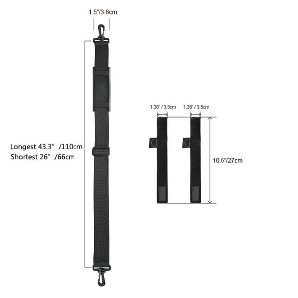 1 stykke justerbar Road Runner Rod skulderrem