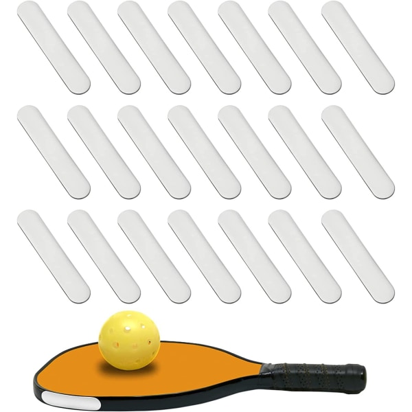 30 stycken silvervita självhäftande blyvikter för pickleballracket