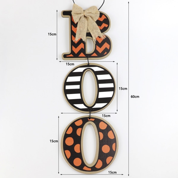 1 Piece Halloween Wall Decoration with BOO Capital Letters for