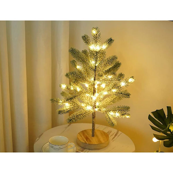 1 stjärnformad julgran med 50 LED-lampor, 55 cm hög