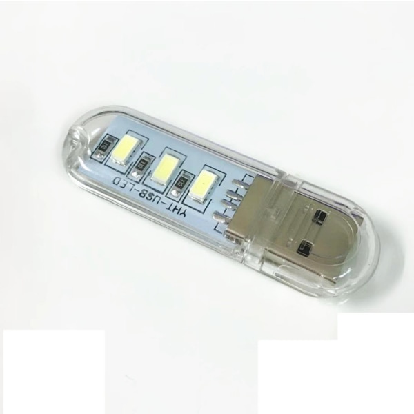 3 stk USB-minnepenn databordlampe, mobil strømforsyning,
