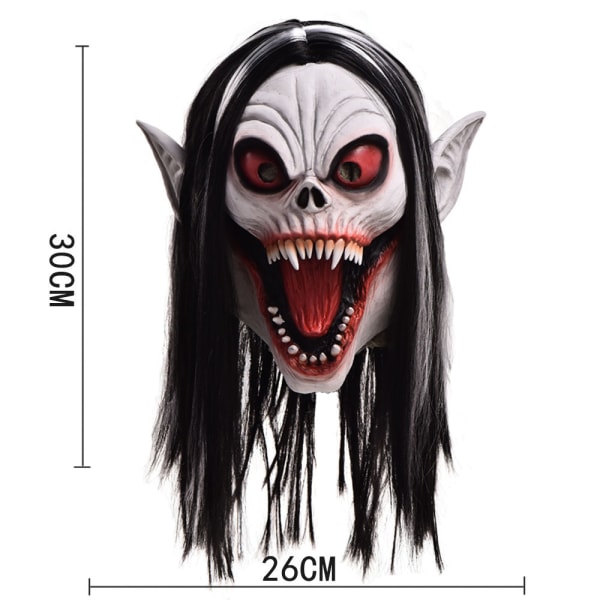 Morbius the Vampire Horror Wig Mask 1 stk