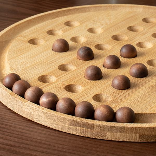 Trä Solitaire Brädspel Solitaire Schack Träpärlor
