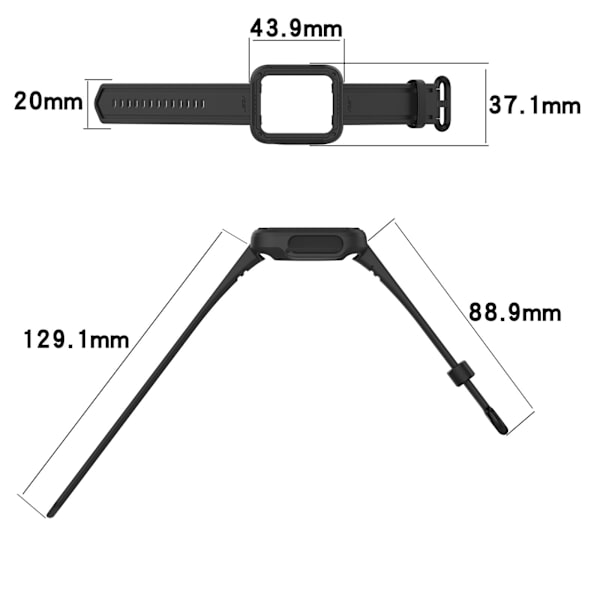 Integreret rem til MI Watch Lite/MI Watch Lite2/Redmi Watch2