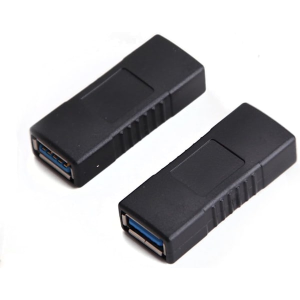 2 STK SuperSpeed ​​USB 3.0 Type A koblingsadapter hun til hun