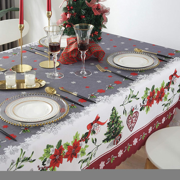 (Rød, 150 x 300 cm) Utendørs Duk Juleduk Bryllupsfest Dekorasjon
