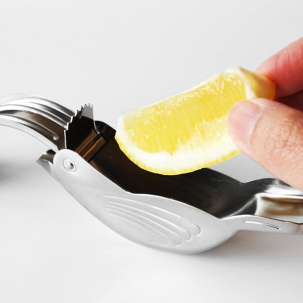 2kpl Bird Lemon Juicer, ruostumattomasta teräksestä valmistettu sitruunaviipalemehupuristin,