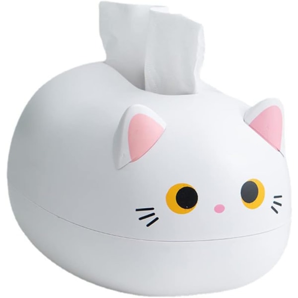 1 kpl (valkoinen) sarjakuvapaperirasia, söpö kissan kudoslaatikko