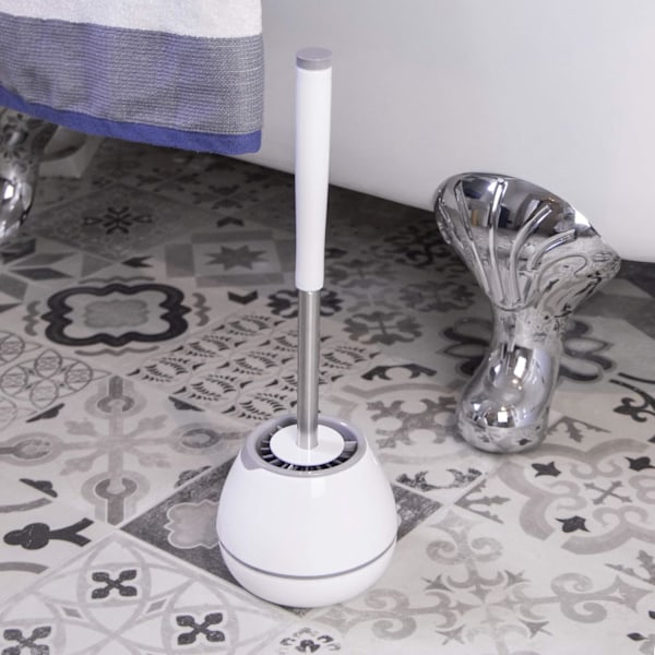 1 stk. Toiletbørste med bløde børster | Toiletrenser med gummihoved |