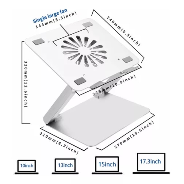 Soundance Kjøleplate for Bærbar PC Med