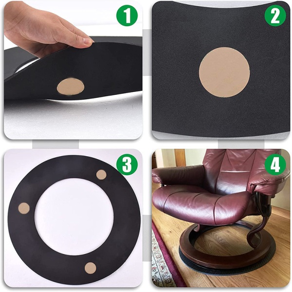 1 stycke Recliner Halkskydd i Gummi för Möbelfötter, Passar Recliner