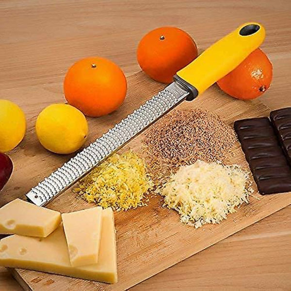 Køkkenrive Scholl Ostrive Manuel Fødder Rustfrit Stål Zestrive til Spaetzle Citron Parmesan Ingefær Hvidløg Muskatnød Chokolade Kokosnød Gulerod