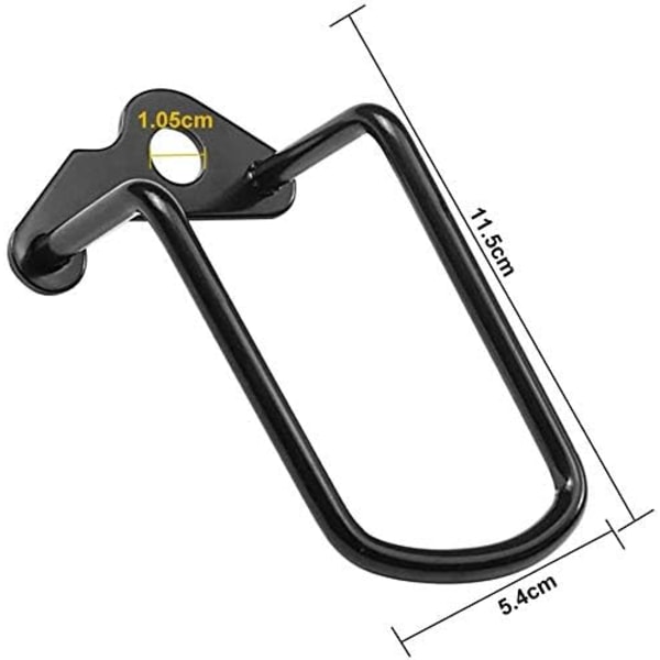 2 stk. sykkel bakgir beskyttelsesanordning, 4,52 \" stål